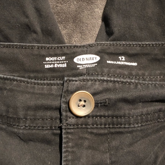 SET OF TWO! Old Navy Black Khakis - Picture 8 of 8